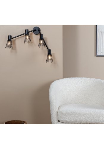 VENTURE DESIGN Pico vegglampe - svart jern