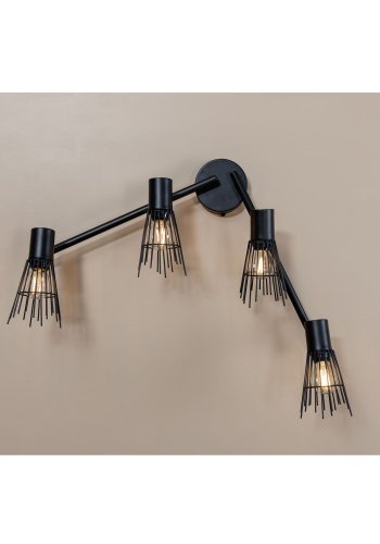 VENTURE DESIGN Pico vegglampe - svart jern