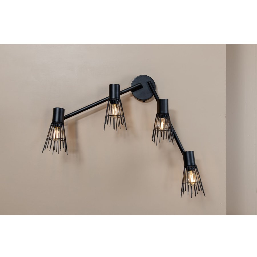 VENTURE DESIGN Pico vegglampe - svart jern