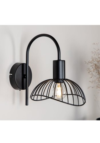 VENTURE DESIGN Elsa Wandleuchte - schwarzes Eisen