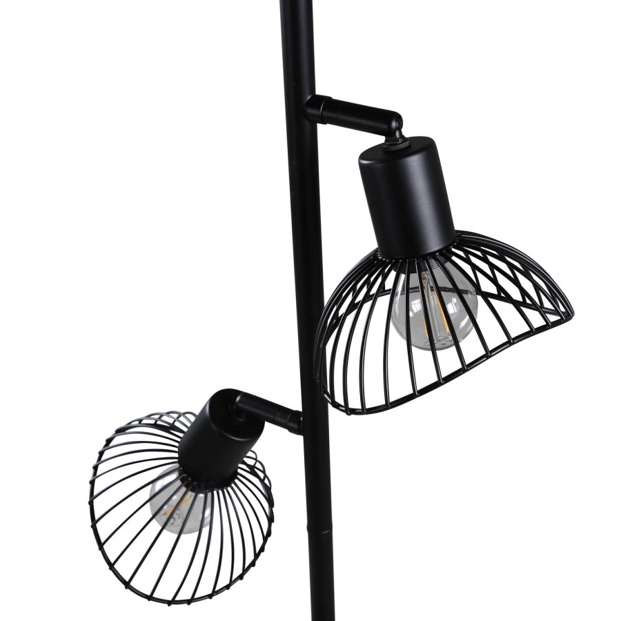 VENTURE DESIGN Elsa gulvlampe - sort jern