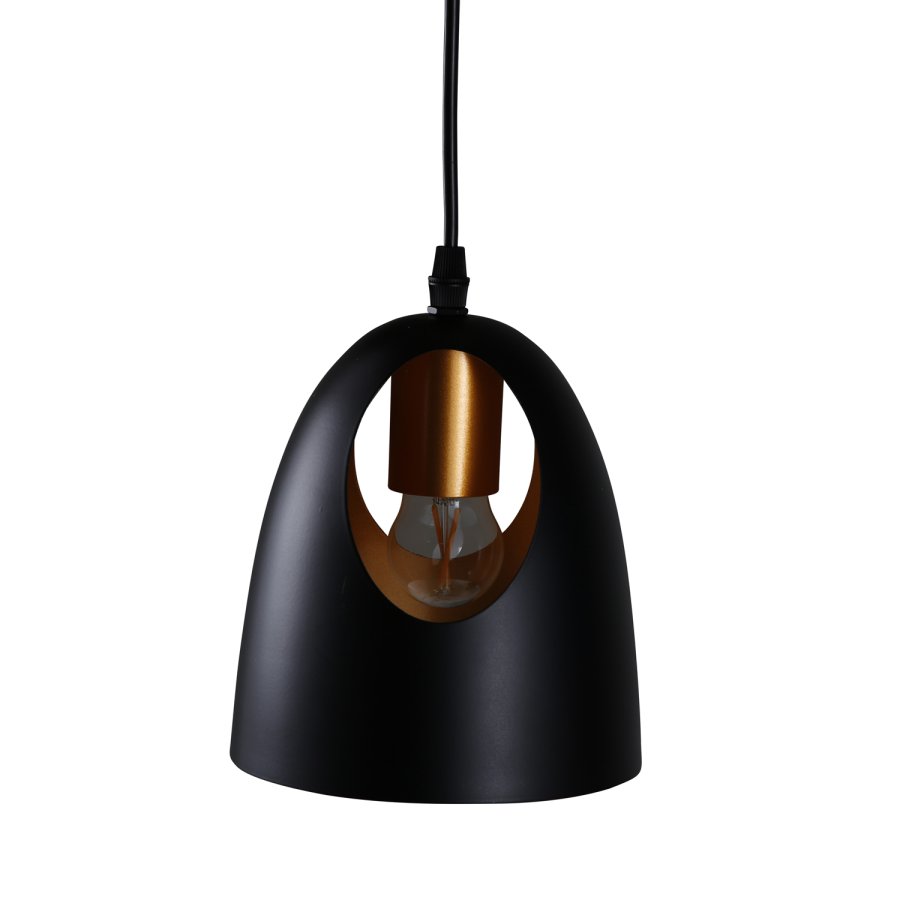 VENTURE DESIGN Elda taklampe - kobber og sort jern