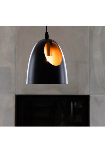 VENTURE DESIGN Elda taklampe - kobber og sort jern