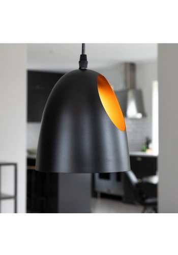 VENTURE DESIGN Elda taklampe - kobber og sort jern