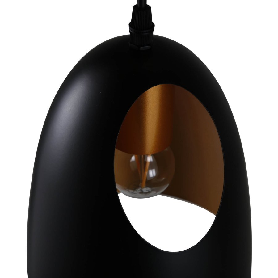 VENTURE DESIGN Elda taklampe - kobber og sort jern