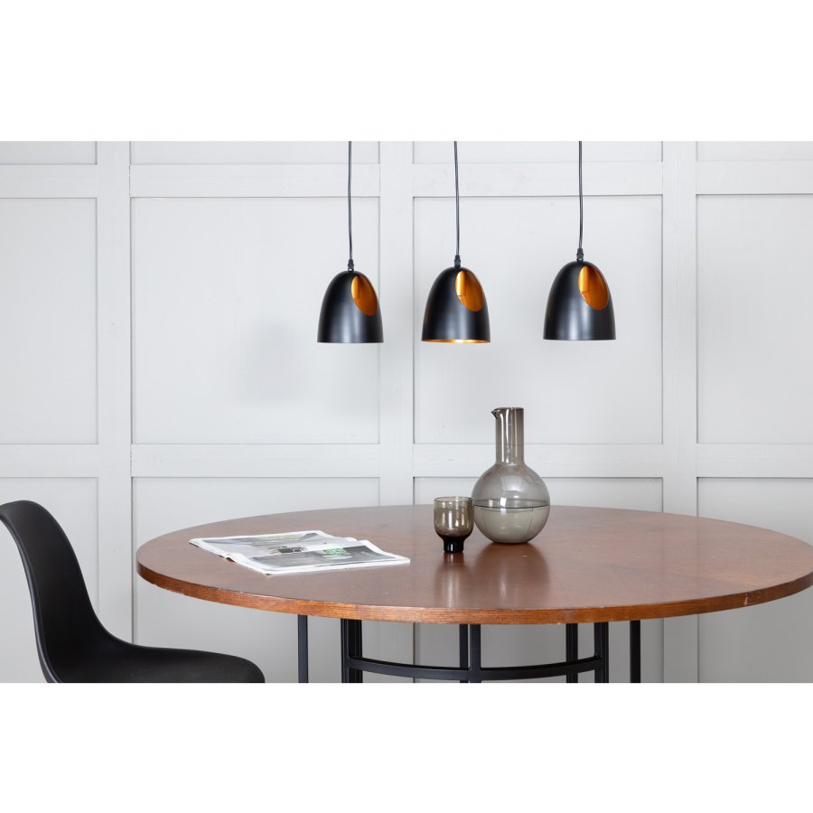 VENTURE DESIGN Elda taklampe - kobber og sort jern