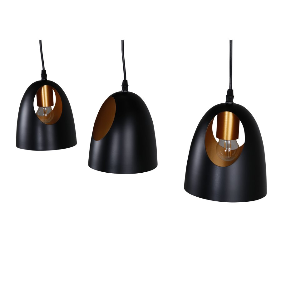 VENTURE DESIGN Elda taklampe - kobber og sort jern