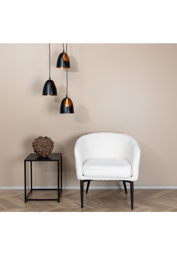 VENTURE DESIGN Elda taklampe - kobber og sort jern