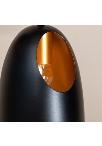 VENTURE DESIGN Elda taklampe - kobber og sort jern