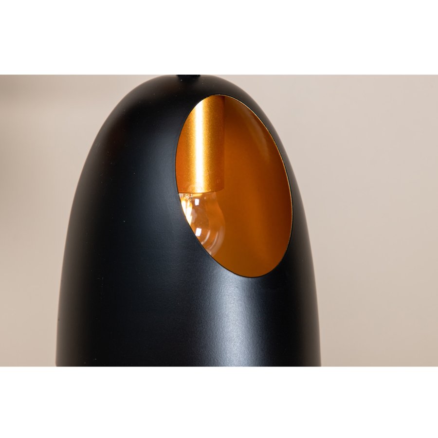 VENTURE DESIGN Elda taklampe - kobber og sort jern