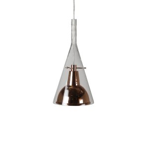 VENTURE DESIGN Sirius pendel - klar glas og kobberfarvet metal ( 25)