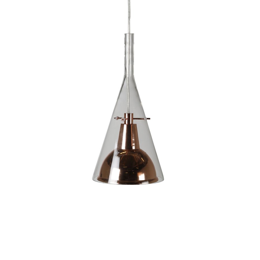 VENTURE DESIGN Sirius anheng - klart glass og kobberfarget metall ( 25)