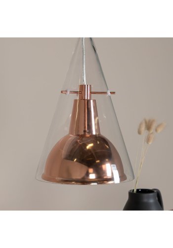 VENTURE DESIGN Sirius anheng - klart glass og kobberfarget metall ( 25)