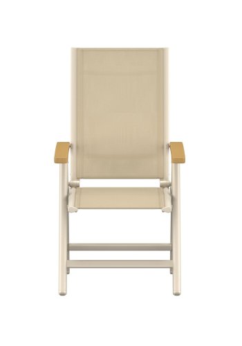 VENTURE HOME Panama Light 5-posisjonsstol 2-pakning beige/teak