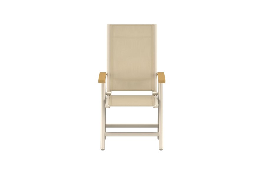 VENTURE HOME Panama Light 5-posisjonsstol 2-pakning beige/teak