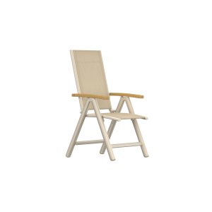 VENTURE HOME Panama Light 5-posisjonsstol 2-pakning beige/teak