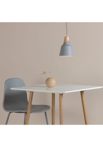 VENTURE DESIGN Rigel anheng - grtt metall og naturlig tre ( 16)