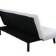 VENTURE DESIGN Bodil sovesofa - hvit teddystoff og sort stl (180x106)