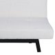 VENTURE DESIGN Bodil sovesofa - hvit teddystoff og sort stl (180x106)