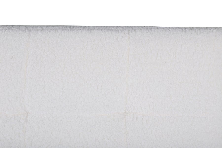 VENTURE DESIGN Bodil sovesofa - hvit teddystoff og sort stl (180x106)