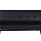 VENTURE DESIGN Bodil sovesofa - svart PU og sort stl (180x60)