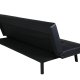 VENTURE DESIGN Bodil sovesofa - svart PU og sort stl (180x60)