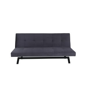 VENTURE DESIGN Bodil sovesofa - mrkegr fljl og sort stl (180x91,50)