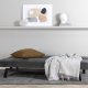 VENTURE DESIGN Bodil sovesofa - mrkegr flyel og sort stl (180x91,50)