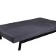VENTURE DESIGN Bodil sovesofa - mrkegr flyel og sort stl (180x91,50)