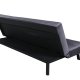 VENTURE DESIGN Bodil sovesofa - mrkegr flyel og sort stl (180x91,50)