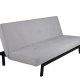VENTURE DESIGN Bodil sovesofa - beige flyel og svart stl (180x60)