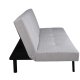 VENTURE DESIGN Bodil sovesofa - beige flyel og svart stl (180x60)