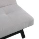 VENTURE DESIGN Bodil sovesofa - beige flyel og svart stl (180x60)