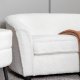 VENTURE DESIGN Mna barnesofa - hvit teddystoff polyester og sort plast