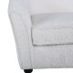 VENTURE DESIGN Mna barnesofa - hvit teddystoff polyester og sort plast