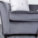 VENTURE DESIGN Mna barnesofa - mrkegr flyel og sort plast