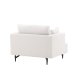 VENTURE DESIGN Sofia lenestol, m. armlener - beige polyester og sort stl