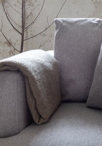 VENTURE DESIGN Sofia lenestol - gr polyester og sort stl