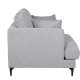 VENTURE DESIGN Sofia lenestol - gr polyester og sort stl
