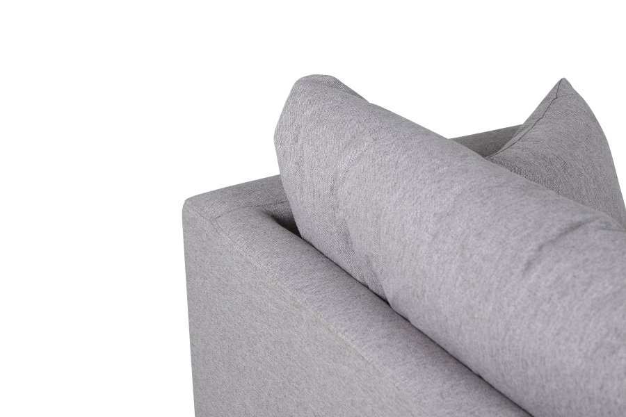 VENTURE DESIGN Sofia lenestol - gr polyester og sort stl