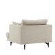 VENTURE DESIGN Sofia lenestol - beige flyel og sort stl