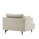 VENTURE DESIGN Sofia lenestol - beige flyel og sort stl
