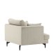 VENTURE DESIGN Sofia lenestol - beige flyel og sort stl