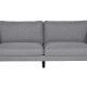 VENTURE DESIGN Zoom 2-manns sofa - gr polyester og sort stl
