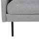 VENTURE DESIGN Zoom 2-manns sofa - gr polyester og sort stl