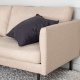 VENTURE DESIGN Zoom 2-seters sofa - brun polyester og sort stl