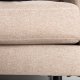 VENTURE DESIGN Zoom 2-seters sofa - brun polyester og sort stl