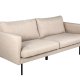 VENTURE DESIGN Zoom 2-seters sofa - brun polyester og sort stl