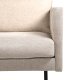 VENTURE DESIGN Zoom 2-seters sofa - brun polyester og sort stl