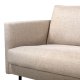 VENTURE DESIGN Zoom 2-seters sofa - brun polyester og sort stl
